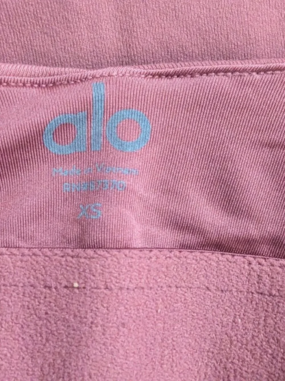 EUC Alo Yoga Ally Fitted Tank Top DUSTY ROSE MAUVE SIZE XS